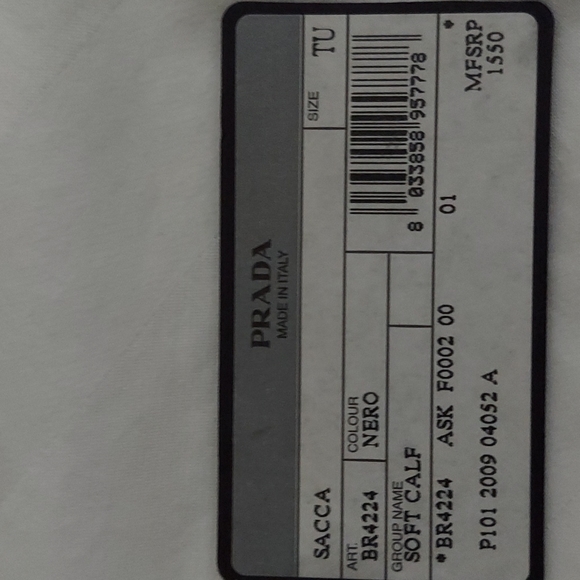 COPY - Prada black leather bag. VINTAGE in pristine condition - Picture 15 of 16